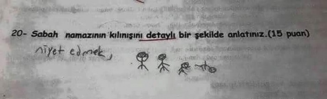 Öğrencilerin Yanlış Cevap Vermelerine Rağmen Öğretmenlerin Puan Vermek Zorunda Kaldığı Öğrenci Cevapları