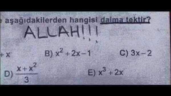 Öğrencilerin Sınav Sorularına Verdikleri Komik Cevaplar