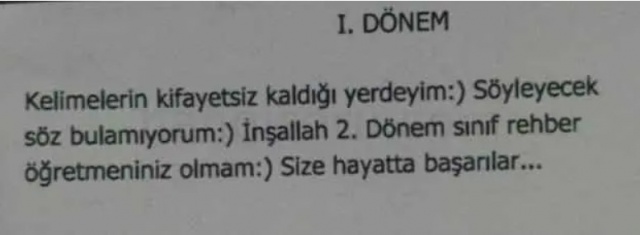 Birbirinden Komik ve İlginç Öğretmen Karne Görüşleri