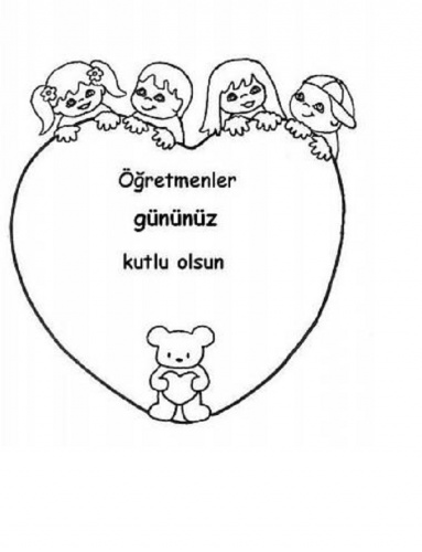24 Kasım Öğretmenler Günü İle İlgili Boyama Çalışmaları