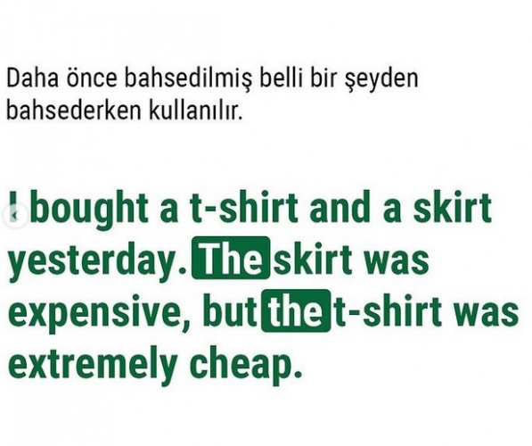 İngilizcede “The” Kullanımı