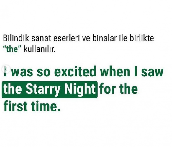 İngilizcede “The” Kullanımı