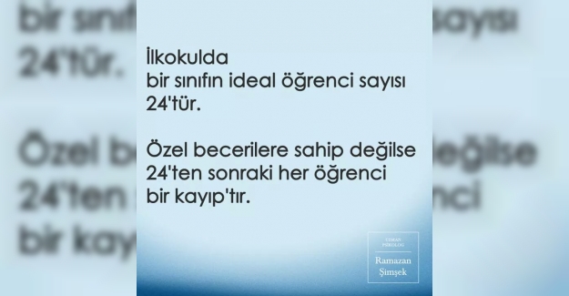Okullarda Öğretmenlerin Daha Verimli Olmak İçin Sınıf Mevcudu Kaç Olmalıdır?