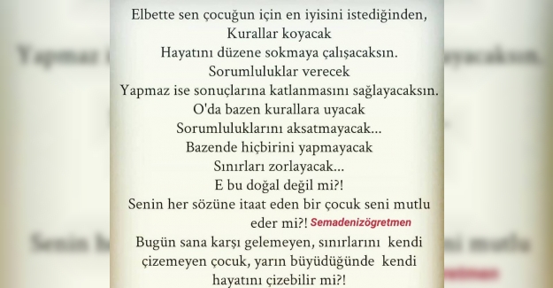 Rica ediyorum çocuklarınızla ilgili biraz sakin olun.