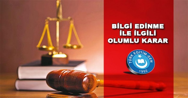 BİLGİ EDİNME İLE İLGİLİ OLUMLU KARAR
