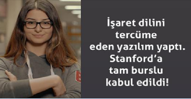 16 Yaşında ki Neval Çam, İşaret Dilini Tercüme Eden Yazılım Buldu ve Stanford’a Tam Burslu Olarak Kabul Edildi