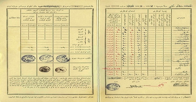 Osmanlı Döneminde Öğrenci Karnesi