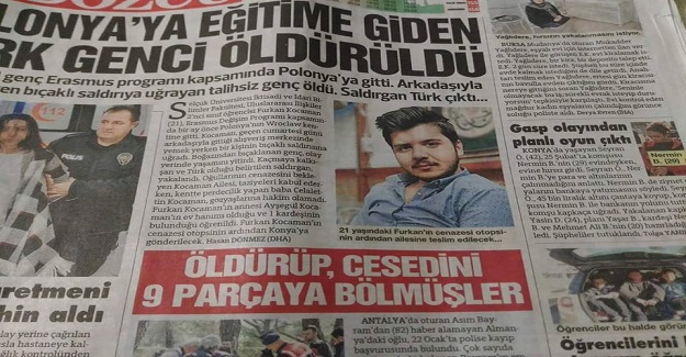 Polonya'da PKK'lı Teröristler Tarafından Öldürülen Öğrenciye Son Görev