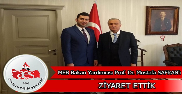 MEB Bakan Yardımcısı Prof. Dr. Mustafa SAFRAN’ ı Ziyaret Ettik