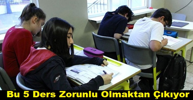 Bu 5 Ders Zorunlu Olmaktan Çıkıyor: İşte O Dersler