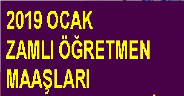 Zamlı Öğretmen Maaşları