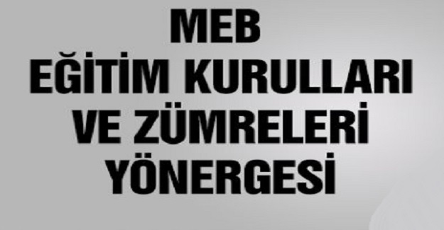 MEB Eğitim Kurulları ve Zümreleri Yönergesi