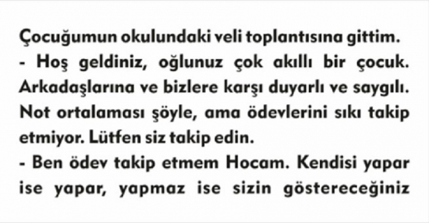 Bir Öğrenci Velisinin Rekora Koşan Yazısı