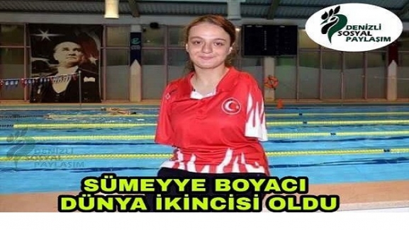 Dünya Paralimpik Yüzme Şampiyonası'nda Dünya ikincisi olan gururumuz Sümeyye Boyacı'yı tebrik ediyoruz..