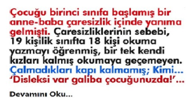 Hızlandırılan çocuklarımız