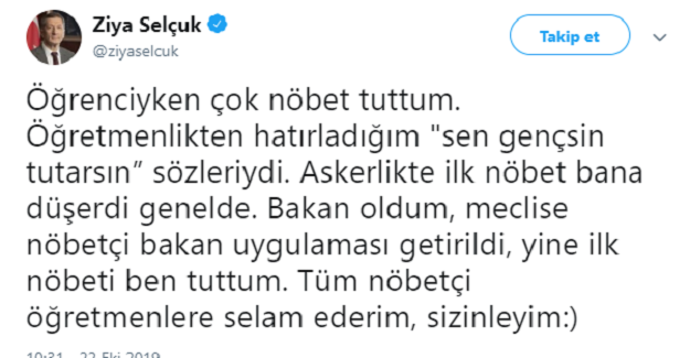 Bakan Selçuk Meclisteki İlk Nöbet Deneyimini Şu Şekilde Açıkladı: Öğretmenlikten hatırladığım "sen gençsin tutarsın” sözleriydi