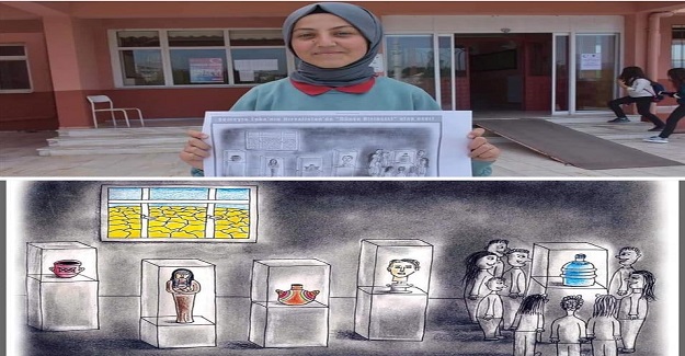 Karikatür Dalında Birinci Olan Öğrenci Sümeyra Toka