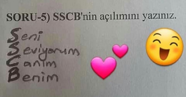 GEÇEN YIL TÜRKİYE GENELİ SINAVLARDA ÖĞRENCİLERİN VERDİĞİ İLGİNÇ CEVAPLAR.