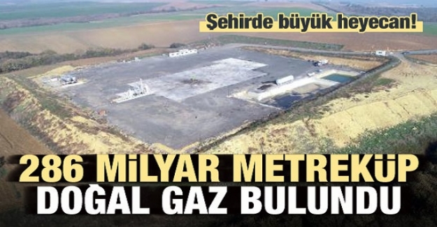 Tekirdağ'da 286 milyar metre küp doğalgaz rezervi bulundu