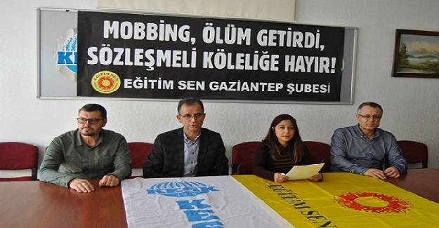 Yaşanan Olaylar , Sözleşmeli Öğretmenlerin Baskı Altında Olduğunu Gösteriyor
