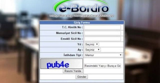 Aralık Ayı e-Bordro Maaş Bordrosu Yayınlandı
