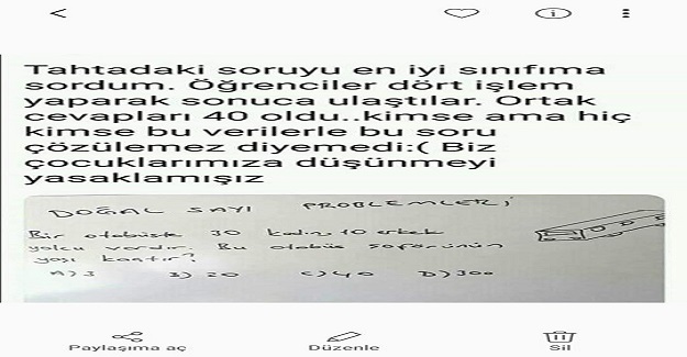 Tahtadaki Soruyu En İyi Sınıfıma Sordum Ve Aldığım Cevap Beni Şok Etti