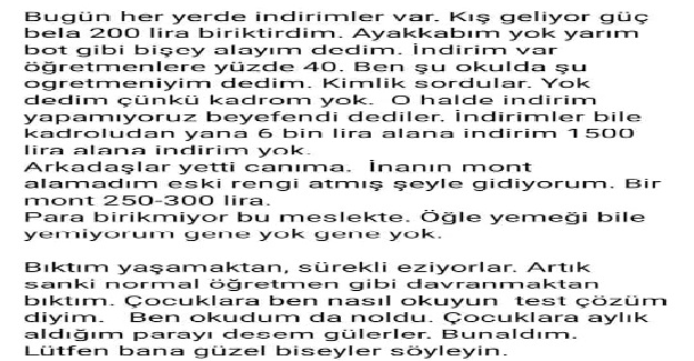 Ücretli Öğretmenlerin Yaşadığı Sıkıntılara En İyi Örnek