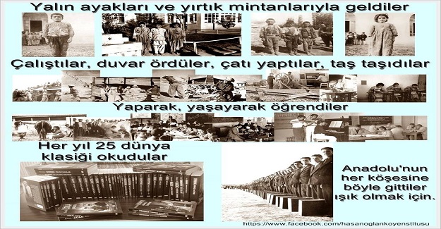 KÖY ENSTİTÜLERİ TAKLİT DEĞİLDİR. TÜRK BULUŞUDUR, BENZERSİZDİR.