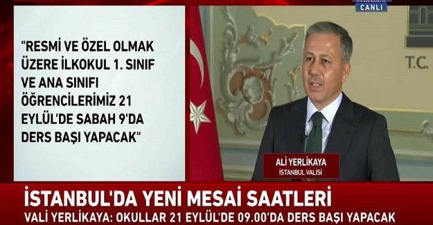 21 Eylül Pazartesi Günü Yüz Yüze Eğitimle Okullar Açılıyor