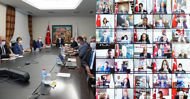 YÜZ YÜZE VE UZAKTAN EĞİTİM HAZIRLIKLARI BAKAN YARDIMCISI ÖZER BAŞKANLIĞINDA MASAYA YATIRILDI