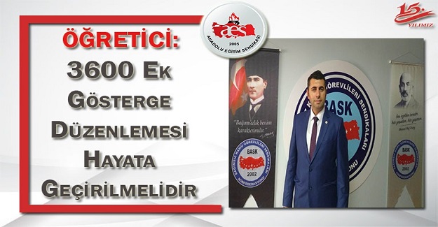 3600 Ek Gösterge Düzenlemesi Hayata Geçirilmelidir