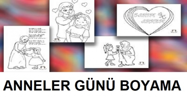 Anneler Günü İle İlgili Boyama Resimleri