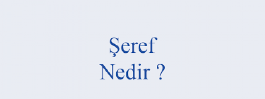 BULMACADA BAŞKASININ, BİRİNE GÖSTERDİĞİ SAYGININ DAYANDIĞI KİŞİSEL DEĞER, ONUR : ŞEREF