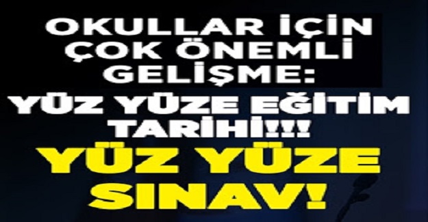 MEB'den Yüz Yüze Eğitim, Yarıyıl Tatili ve Sınavlara İlişkin Flaş Açıklama