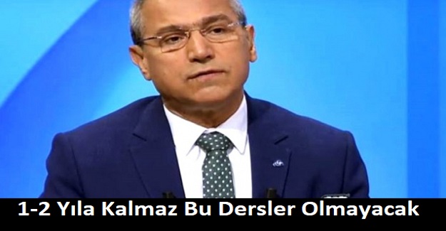 Abbas Güçlü, 1-2 Yıla Kalmaz Bu Dersler Olmayacak