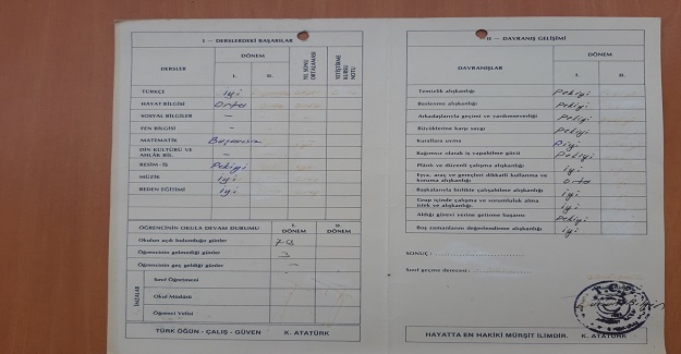KIRIK BİR KARNE ÖYKÜSÜ
