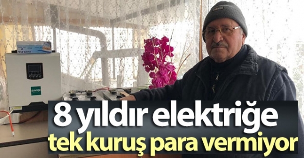 Kurduğu harika sistemle 8 yıldır elektriğe tek kuruş para vermiyor
