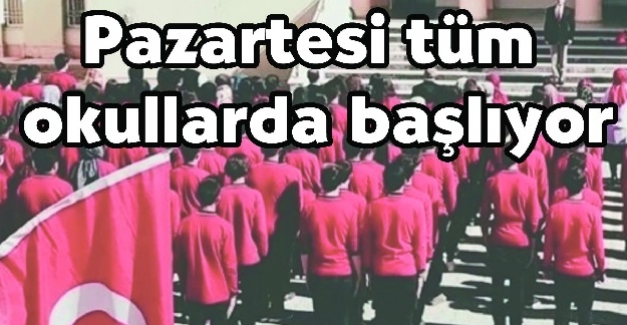 MEB'den Flaş Açıklama: 11 Ocak Pazartesi Günü Tüm Okullarda Uygulanacak