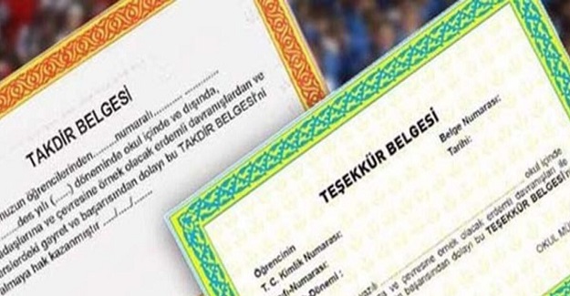 Takdir ve Teşekkür Belgesi Verilecek mi? Takdir Ve Teşekkür Belgesi Nasıl Verilecek?