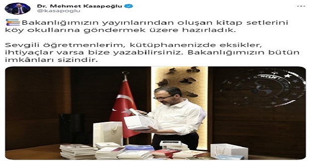 Bakan'dan Köy Öğretmenlerine Kitap Çağrısı