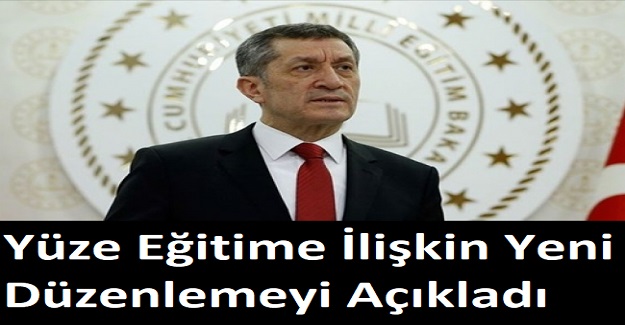 Bakan Ziya Selçuk Yüz Yüze Eğitime İlişkin Yeni Düzenlemeyi Açıkladı