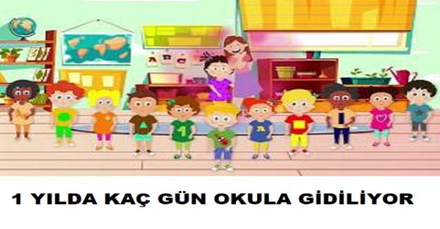 Bir Yılda Kaç Gün Okula Gidiyoruz? 1 Yılda Kaç Gün Okul Var?
