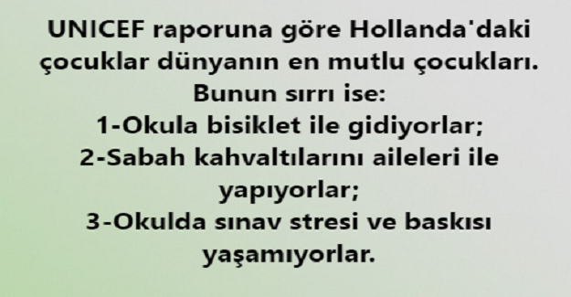 Dünyanın En Mutlu Çocukları Hangi Ülkede?