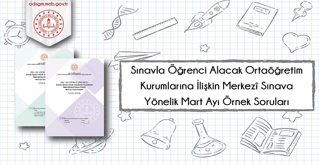 LGS MART AYI ÖRNEK SORU KİTAPÇIĞI YAYIMLANDI