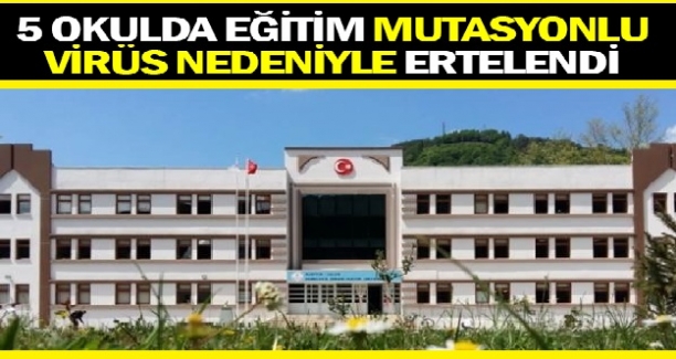 Mutasyonlu Virüs 5 Okulda Görüldü, Virüs Görülen Okullar Tatil Edildi