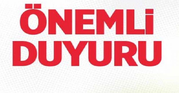 Velilere Önemli Duyuru