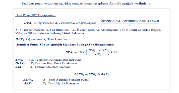 LGS Ham Puanı Hesaplama