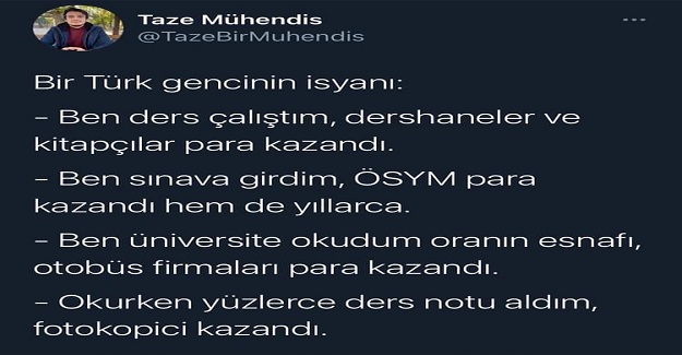 TÜRK ÖĞRENCİNİN HAKLI İSYANI