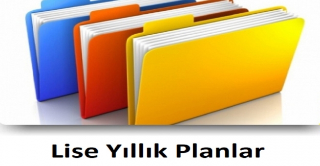 2021-2022 Eğitim Öğretim Yılı Lise Yıllık Planlar