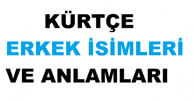 Kürtçe Erkek İsimleri ve Anlamları